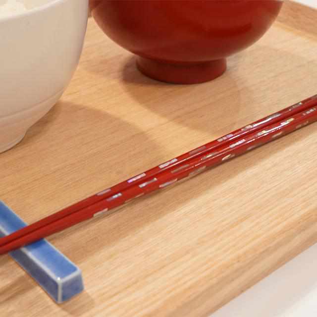 【箸】貝きりこ桐箱入  21.5cm | 若狭塗 | 箸蔵まつかん