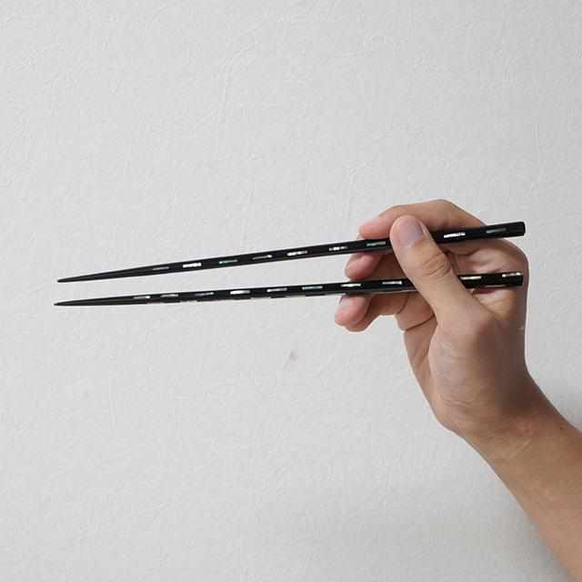【箸】貝きりこ桐箱入 23.0cm | 若狭塗 | 箸蔵まつかん