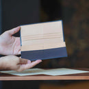 【長財布】小銭入無 (藍) | 松阪牛革 | バンビ