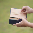 【長財布】小銭入無 (藍) | 松阪牛革 | バンビ