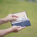 【長財布】小銭入無 (藍) | 松阪牛革 | バンビ