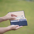 【長財布】小銭入無 (藍) | 松阪牛革 | バンビ