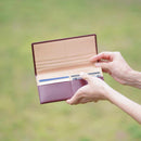 【長財布】小銭入無 (葡萄) | 松阪牛革 | バンビ