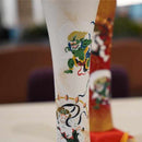 【キャンドル】碇型100匁 風神雷神 (白) | 和ろうそく | 中村ローソク