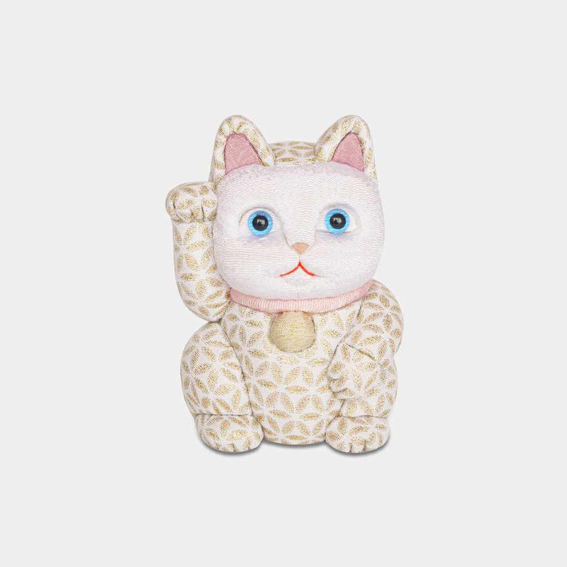 【江戸木目込み】柿沼人形 招き猫 金襴