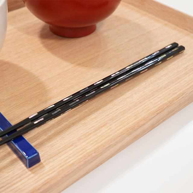 【箸】貝きりこ桐箱入 23.0cm | 若狭塗 | 箸蔵まつかん