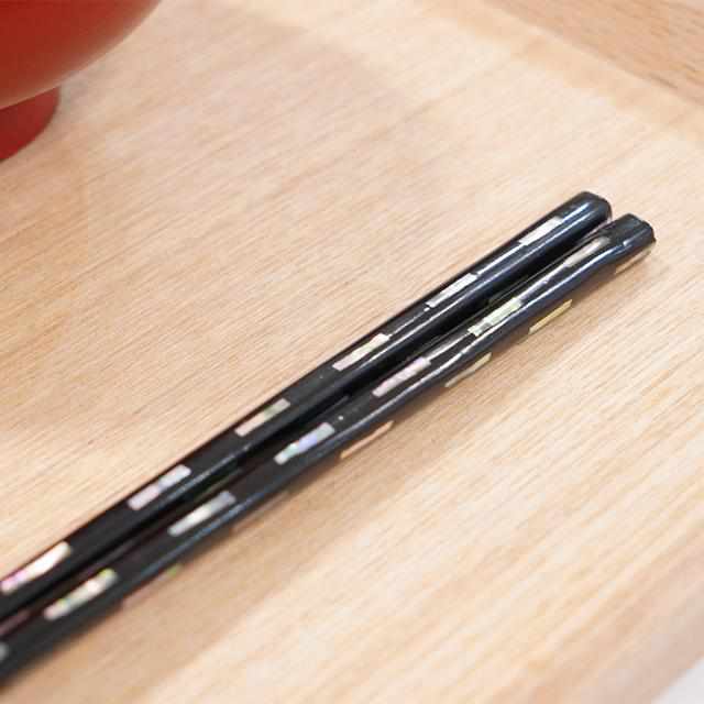 【箸】貝きりこ桐箱入 23.0cm | 若狭塗 | 箸蔵まつかん