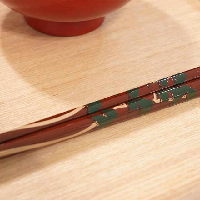 【箸】琳派×輪島塗 松 | 若狭塗 | 箸蔵まつかん