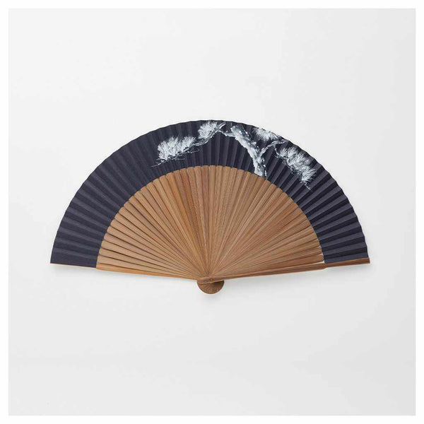 【扇子】男物 紙扇 染和紙 白松 大短地 | 京扇子 | 大西常商店