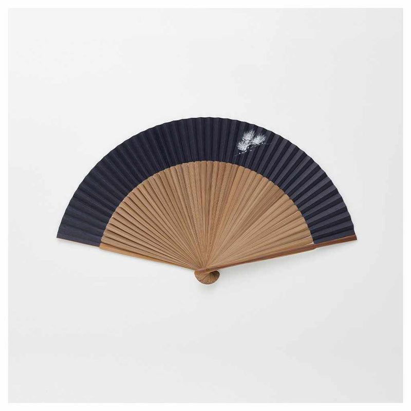 【扇子】男物 紙扇 染和紙 白松 大短地 | 京扇子 | 大西常商店