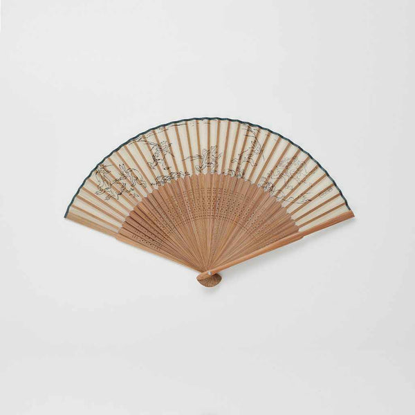 【扇子】男物 絹扇 鳥獣戯画 | 京扇子 | 大西常商店