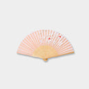 【扇子】女物 絹扇 桜吹雪 桃色 | 京扇子 | 大西常商店