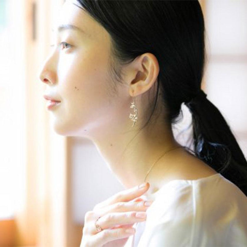 【ピアス】ありがとう シルバー (925) ピアス 片耳 | ひらがなアクセサリー | SAORI KUNIHIRO