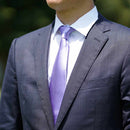 【ネクタイ】ラベンダー 雅 33匁シルクサテン | 郡内織物 | 富士桜工房