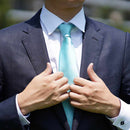 【ネクタイ】セラドングリーン 雅 33匁シルクサテン | 郡内織物 | 富士桜工房