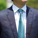 【ネクタイ】セラドングリーン 雅 33匁シルクサテン | 郡内織物 | 富士桜工房