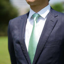 【ネクタイ】オパールグリーン 雅 33匁シルクサテン | 郡内織物 | 富士桜工房