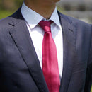 【ネクタイ】パープルレッド 雅 33匁シルクサテン | 郡内織物 | 富士桜工房