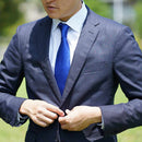 【ネクタイ】ロイヤルブルー 雅 33匁シルクサテン | 郡内織物 | 富士桜工房