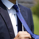 【ネクタイ】ネイビー 雅 33匁シルクサテン | 郡内織物 | 富士桜工房