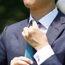 【ネクタイ】ライトグレイッシュグリーン 雅 33匁シルクサテン | 郡内織物 | 富士桜工房