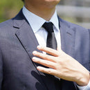 【ネクタイ】ブラック 雅 33匁シルクサテン | 郡内織物 | 富士桜工房