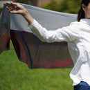 【ストール】KASANE 白躑躅 (シルバー×パープル) | 郡内織物 | 富士桜工房