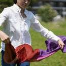 【ストール】やすらぎえりまき (ピンク×パープル×オレンジ×レッド) | 郡内織物 | 富士桜工房