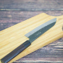 【三徳包丁】本鍛造 黒打 三徳包丁 (青紙スーパー鋼) 170mm | 越前打刃物 | 鍛冶工房いわい