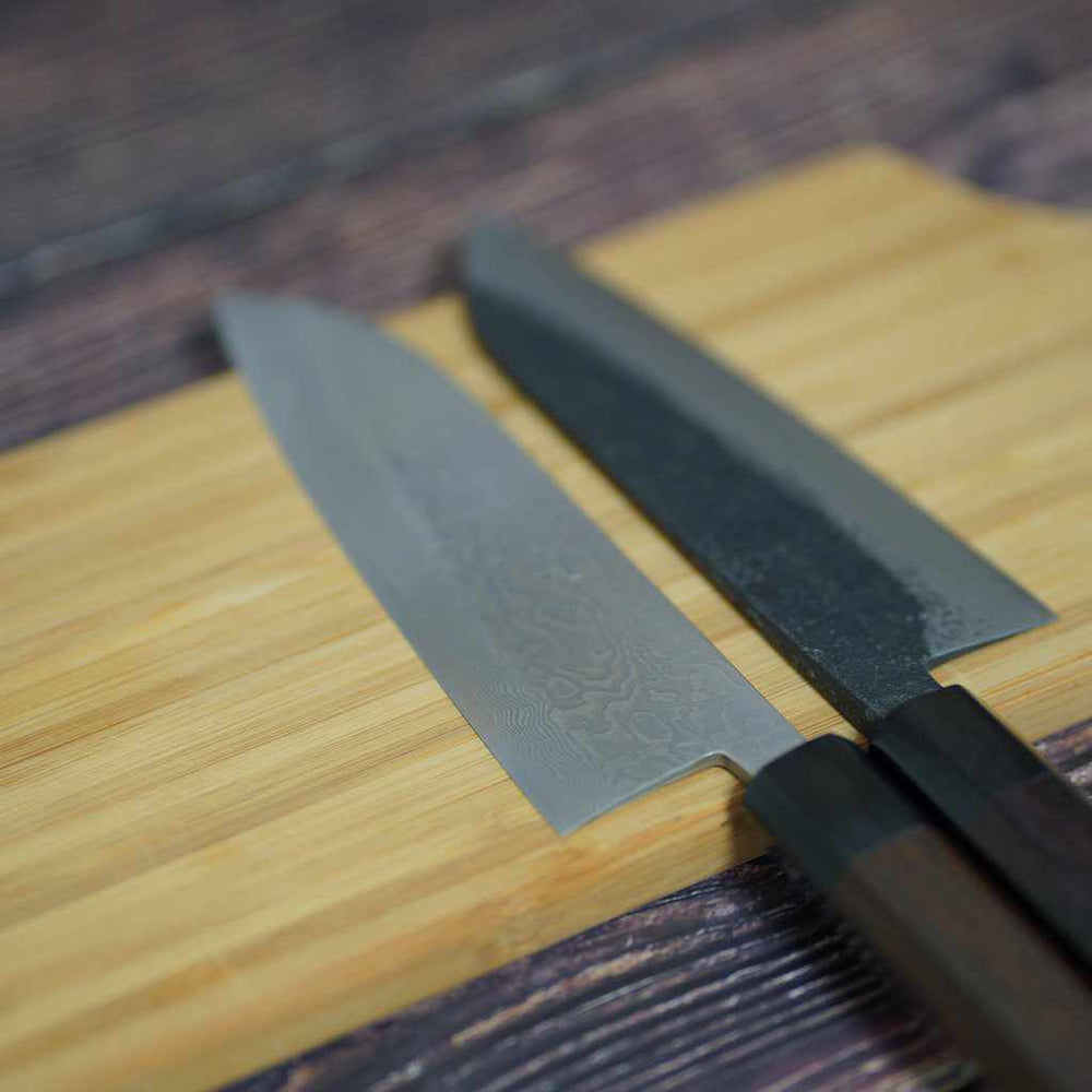 黒打　三徳包丁　青紙　170mm 三徳包丁｜本鍛造 黒打 三徳包丁 (青紙スーパー鋼) 170mm | 越前打刃物