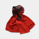 【絞り染め】三毳山麓工房 ストール ナスカ地紋 レッド