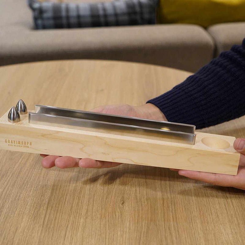 【金属加工】音に癒やされるインテリアGRAVIMORPH「SPINDLE」-Silver-