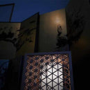 【ライト】乱れ組子 行燈 麻の葉 | 組子 (大型配送料2,500円)