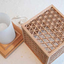 【ライト】乱れ組子 行燈 麻の葉 | 組子 (大型配送料2,500円)