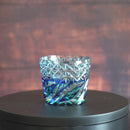 【そば猪口】二重被せ (緑-瑠璃) おちょこ | 薩摩切子 | satuma