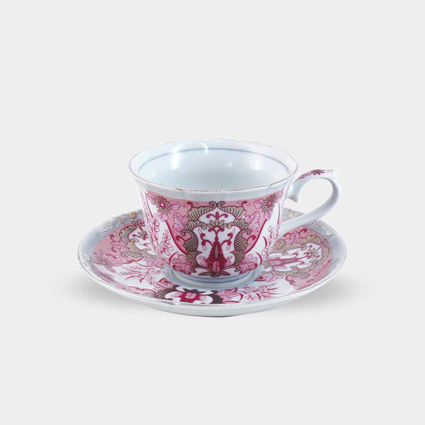 【古伊万里焼】林九郎窯 葉月 珈琲碗皿 beni