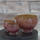 【吹きガラス】Izumo 酒器3点セット UTAGE ~春宴~ ピンク