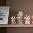 【招き猫】招き猫 星に願いを (ちりめん多色) | 江戸木目込み | 柿沼人形