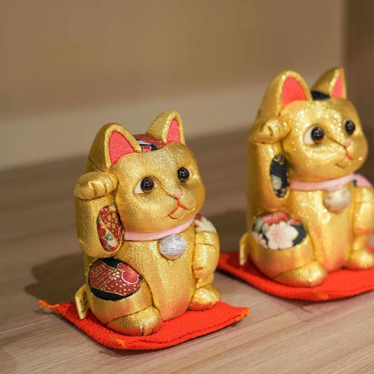 お金ガッツリ招く風水猫人形 招き猫 風水 金 金運 開店祝い 新築祝い 開業祝い ギフト 柿沼人形