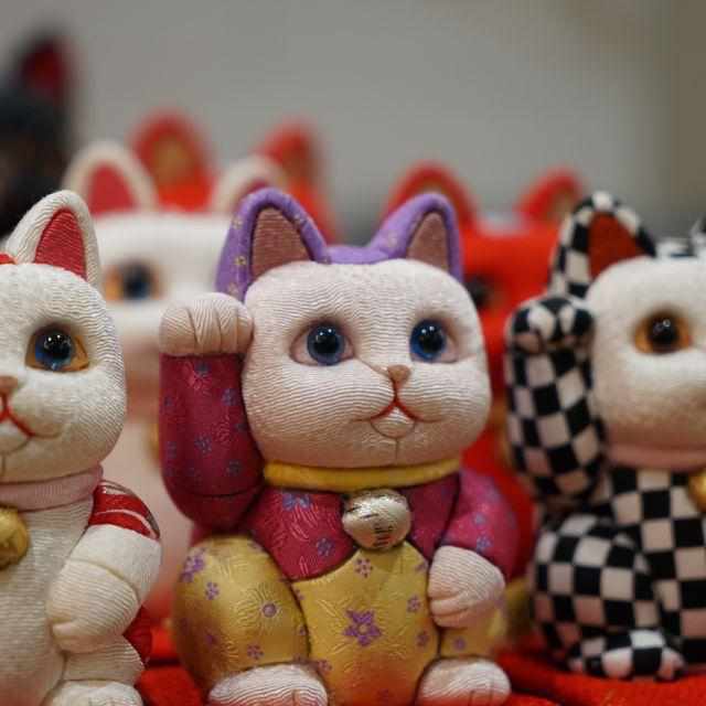 【招き猫】光彩 S | 江戸木目込み | 柿沼人形