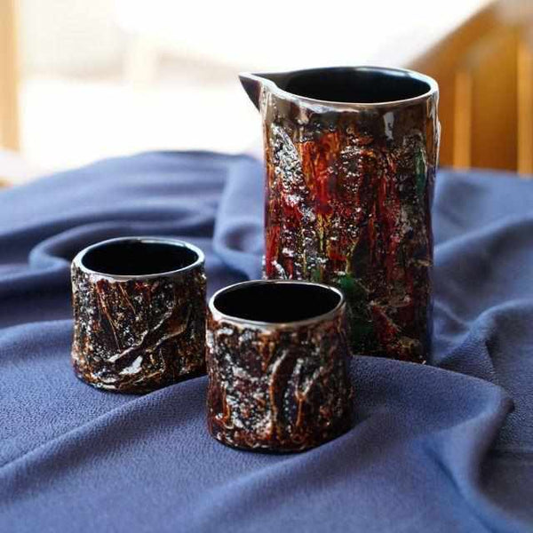 輪島塗｜楽 KOKEMUSU 片口酒器 (3点セット) ｜BECOS