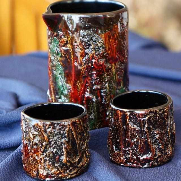 輪島塗｜楽 KOKEMUSU 片口酒器 (3点セット) ｜BECOS