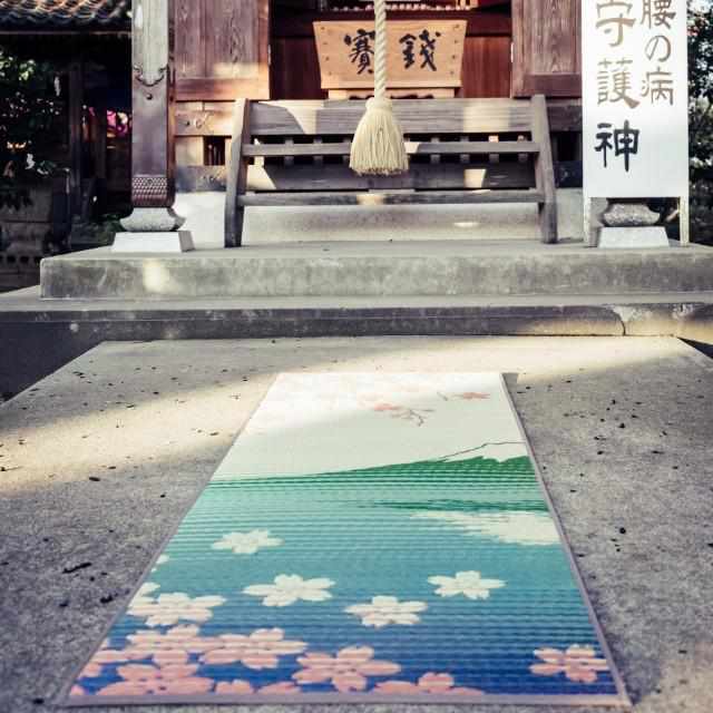 【い草-畳】イケヒコ い草ヨガマット SAKURA富士 (60×180cm)