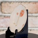 【磁器】大倉陶園 花毬 湯呑み・13cm梅型小皿（5人揃）