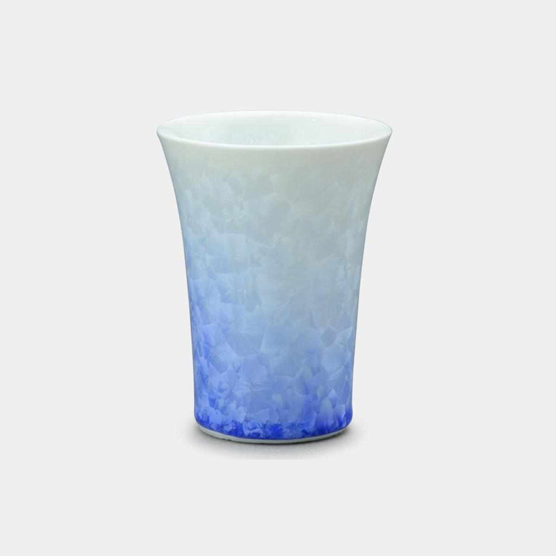 【フリーカップ】花結晶 (白地青) | 京焼-清水焼 | 陶葊