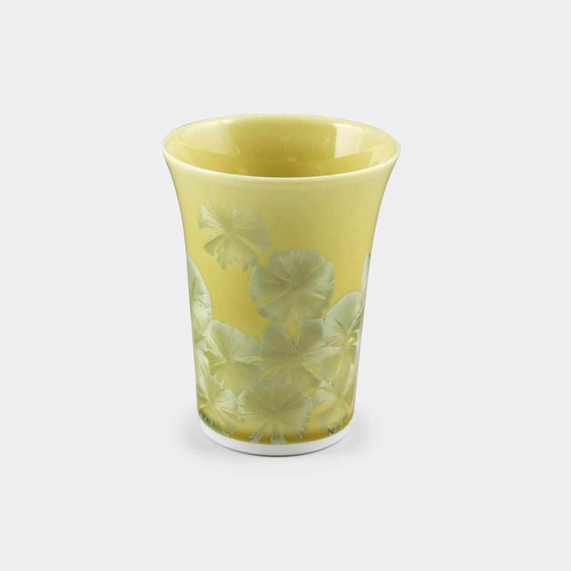 【フリーカップ】花結晶 (黄) | 京焼-清水焼 | 陶葊