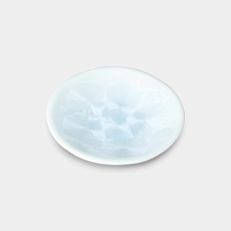 【三寸皿】花結晶 (白) | 京焼-清水焼 | 陶葊