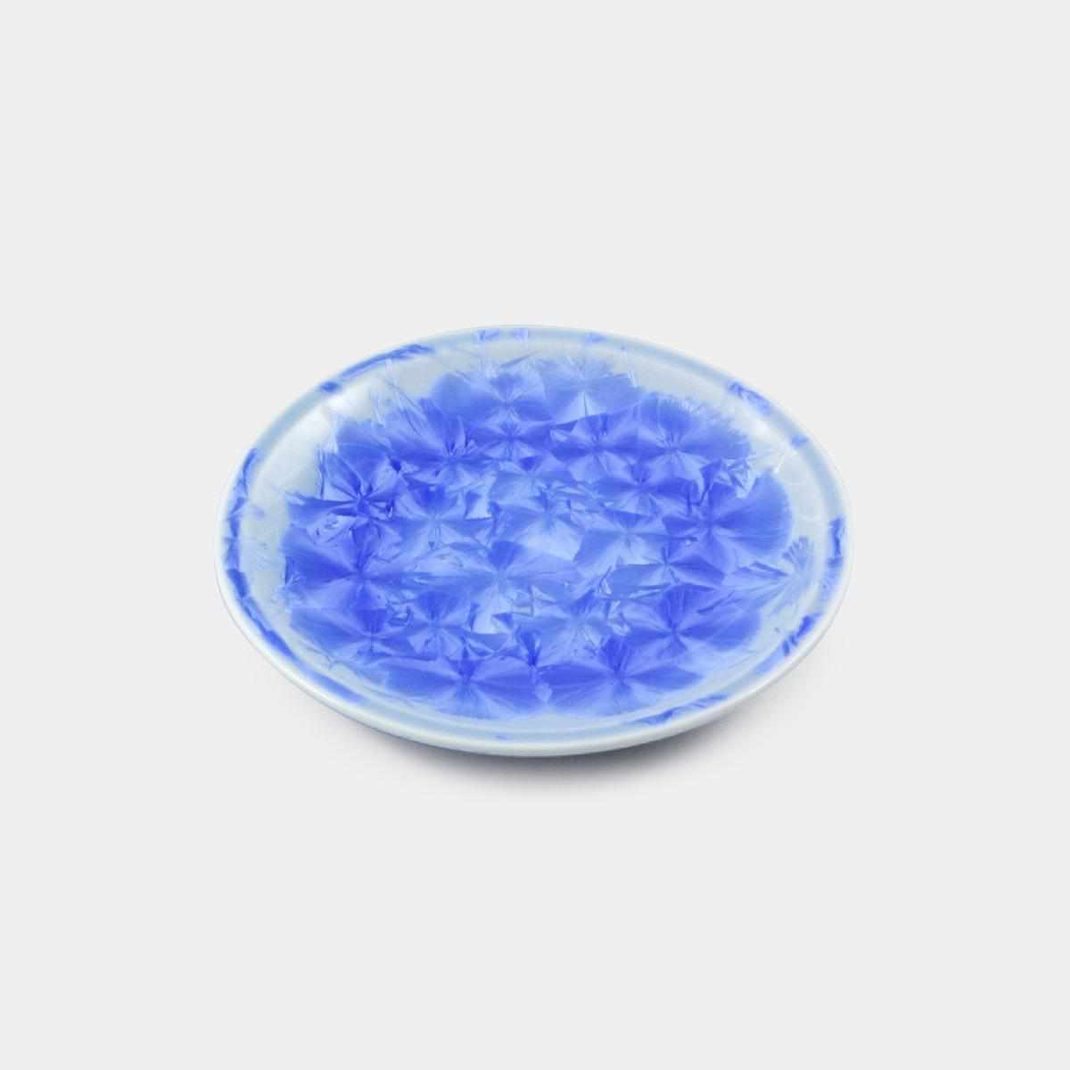 銘々皿5点セット｜花結晶 | 京焼-清水焼 | 陶葊 ｜BECOS