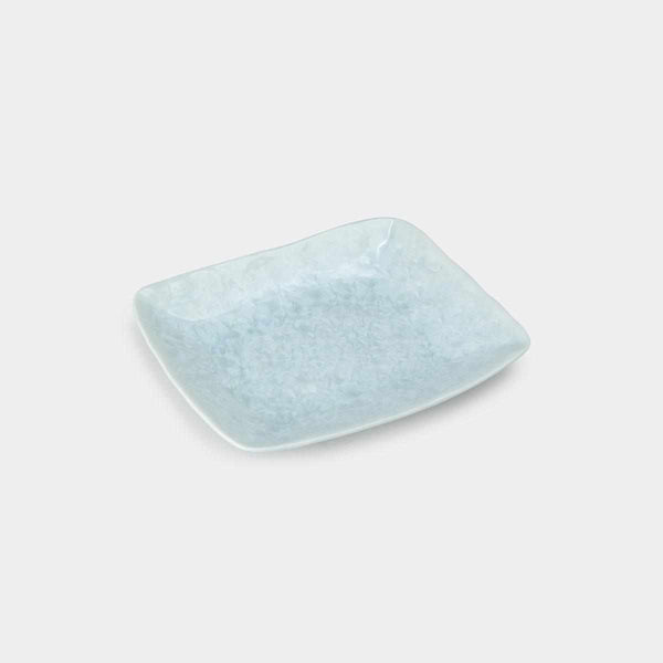 【長角皿】花結晶 (白) | 京焼-清水焼 | 陶葊