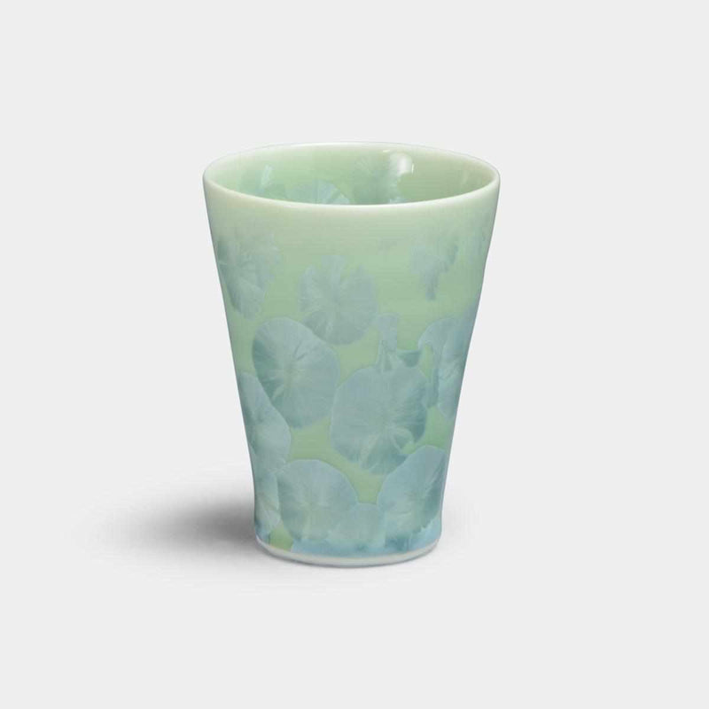 【小カップ】花結晶 (緑) | 京焼-清水焼 | 陶葊